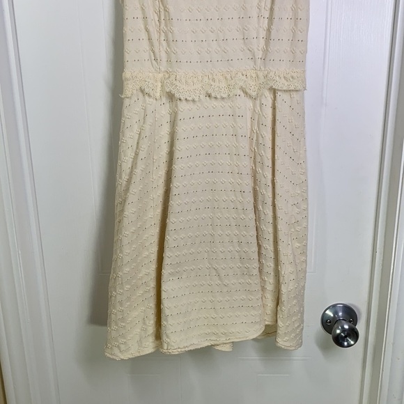 Free People - Short Cream Eyelet Dress XS - Picture 3 of 14